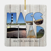Nags Head - Outer Banks NC Metaal Ornament (Achterkant)