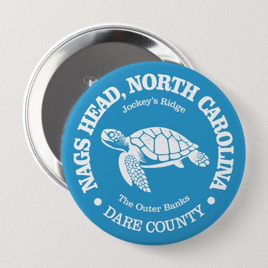 Nags Head (zeeen schildpad) Ronde Button 4,0 Cm (Voorkant /achterkant)