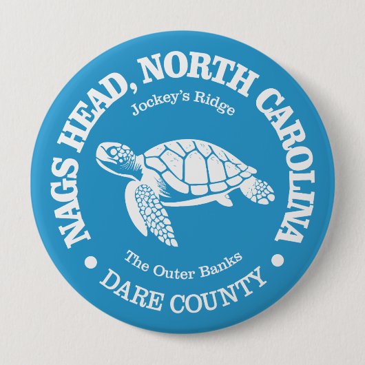 Nags Head (zeeen schildpad) Ronde Button 4,0 Cm (Voorkant)