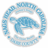 Nags Head (zeeen schildpad) Sticker (Voorkant)