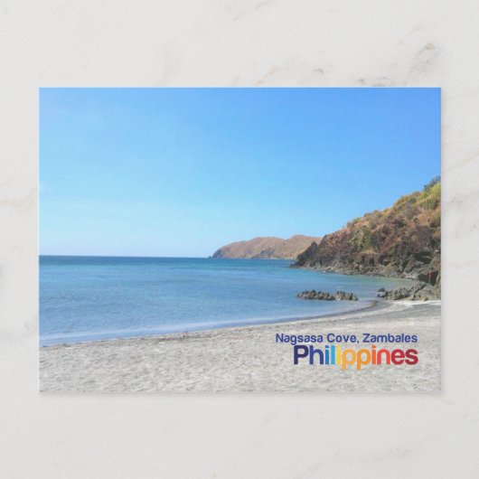 Nagsasa Cove, Briefkaart Zambales Filipijnen (Voorkant)