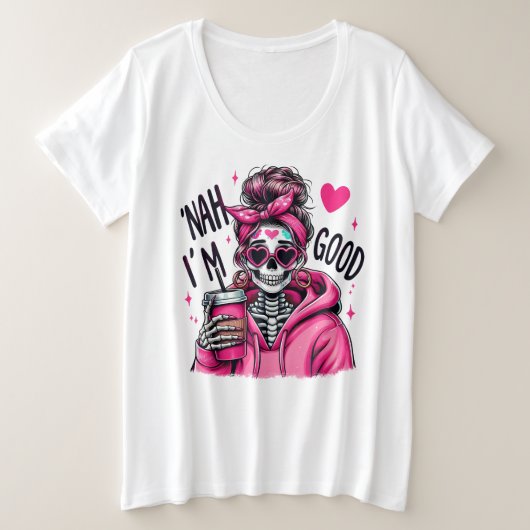 Nah Grote Maat T-shirt (Design voorkant)