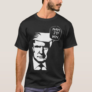 Nah ik zou grappige Trump 2024 Republikeinse VS wi T-shirt