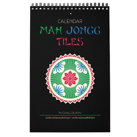 Nah Jongg Tegels Kalender (Hoes)