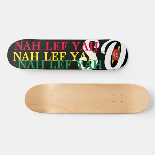 NAH LEF YAH ZO! 19,7 cm Skateboard Deck (Horizontaal)