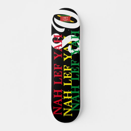 NAH LEF YAH ZO! 19,7 cm Skateboard Deck (Voorkant)