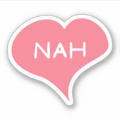 NAH Love Hart Vinyl Sticker (Voorkant)