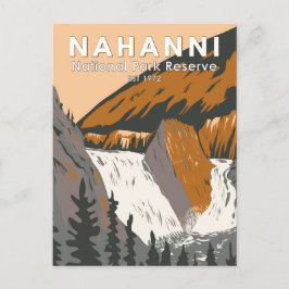 Nahanni National Park Reserve Travel Art  Briefkaart