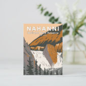 Nahanni National Park Reserve Travel Art Briefkaart (Staand voorkant)