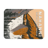 Nahanni National Park Reserve Travel Art  Magneet (Horizontaal)