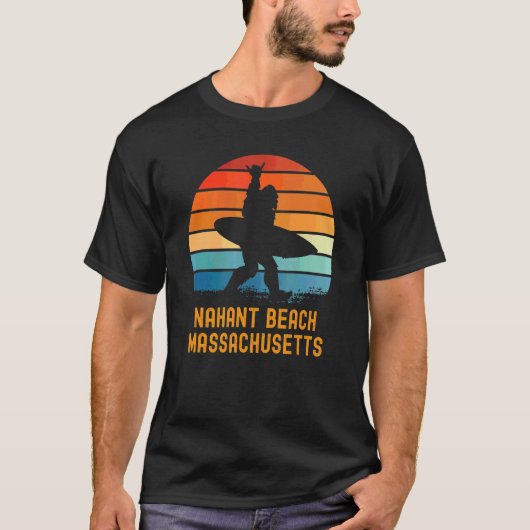 Nahant Beach Massachusetts Sasquatch Souvenir 1 T-shirt (Voorkant)