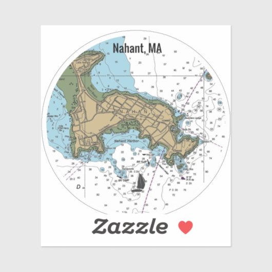 Nahant Mass Chart Sticker (Vel)