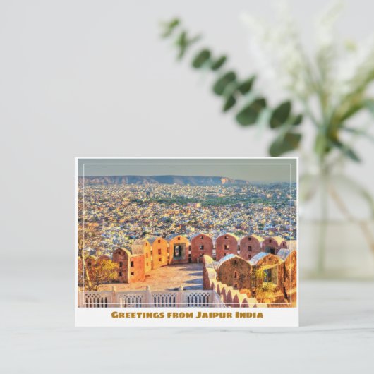 Nahargarh Fort in Jaipur, India Briefkaart (Staand voorkant)