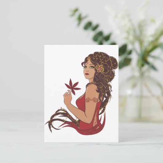 Naherfdame Briefkaart (Staand voorkant)