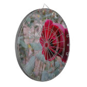 Naherfsrode roos dartbord (Voorkant Links)