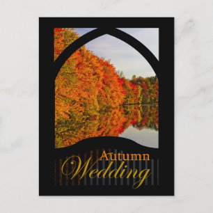 Naherfst bruiloft briefkaart