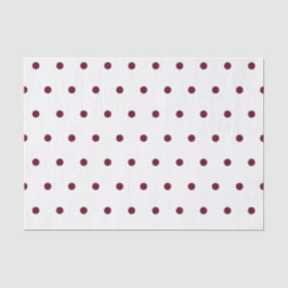 Naherfst Burgundy Polka Dots Pattern Tissuepapier