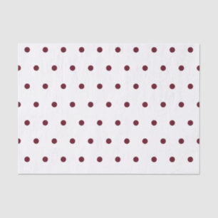 Naherfst Burgundy Polka Dots Pattern Tissuepapier
