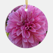 Naherfst Dahlia kerstornament Keramisch Ornament (Voorkant)