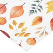 Naherfst fall Leaves Terracotta Brown Boho Pattern Lange Tafelloper (Hoek)