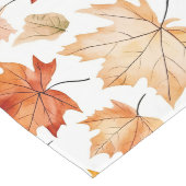 Naherfst fall Leaves Terracotta Brown Boho Pattern Lange Tafelloper (Hoek)