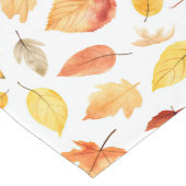 Naherfst fall Leaves Terracotta Brown Boho Pattern Lange Tafelloper (Hoek)