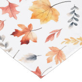 Naherfst fall Leaves Terracotta Brown Boho Pattern Lange Tafelloper (Hoek)