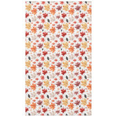 Naherfst fall Leaves Terracotta Brown Boho Pattern Tafelkleed (Voorkant)