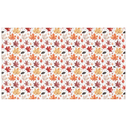 Naherfst fall Leaves Terracotta Brown Boho Pattern Tafelkleed (Voorkant (Horizontaal))