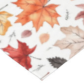 Naherfst fall Leaves Terracotta Brown Boho Pattern Tafelkleed (Gekanteld)