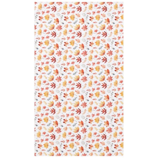 Naherfst fall Leaves Terracotta Brown Boho Pattern Tafelkleed (Voorkant)