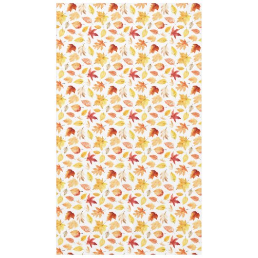 Naherfst fall Leaves Terracotta Brown Boho Pattern Tafelkleed (Voorkant)