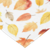 Naherfst fall Leaves Terracotta Brown Boho Pattern Tafelkleed (Gekanteld)