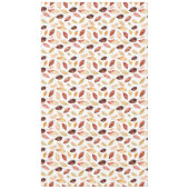 Naherfst fall Leaves Terracotta Brown Boho Pattern Tafelkleed (Voorkant)