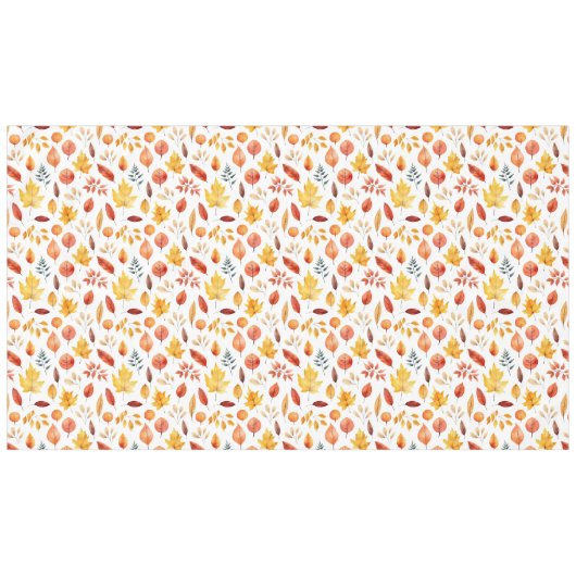 Naherfst fall Leaves Terracotta Brown Boho Pattern Tafelkleed (Voorkant (Horizontaal))