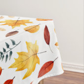 Naherfst fall Leaves Terracotta Brown Boho Pattern Tafelkleed (Voorbeeld)