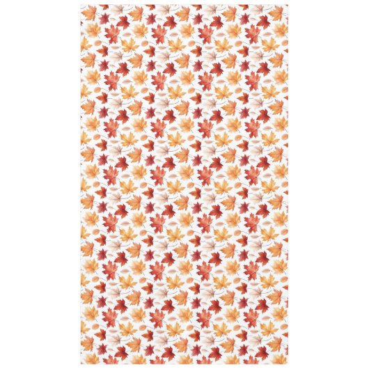 Naherfst fall Leaves Terracotta Brown Boho Pattern Tafelkleed (Voorkant)