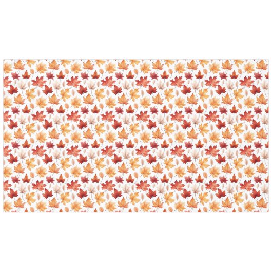 Naherfst fall Leaves Terracotta Brown Boho Pattern Tafelkleed (Voorkant (Horizontaal))