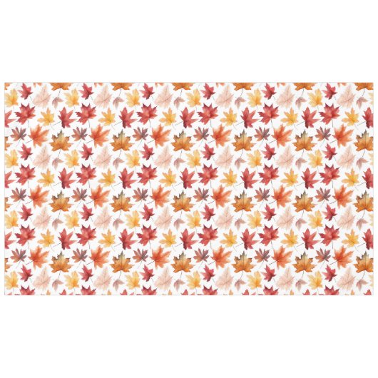 Naherfst fall Leaves Terracotta Brown Boho Pattern Tafelkleed (Voorkant (Horizontaal))