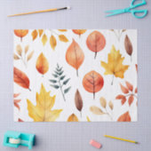 Naherfst fall Leaves Terracotta Brown Boho Pattern Tissuepapier (Craft)