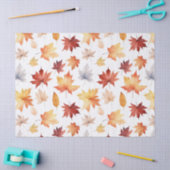 Naherfst fall Leaves Terracotta Brown Boho Pattern Tissuepapier (Craft)