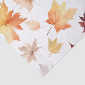 Naherfst fall Leaves Terracotta Brown Boho Pattern Tissuepapier (Detail)