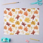 Naherfst fall Leaves Terracotta Brown Boho Pattern Tissuepapier (Craft)