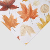 Naherfst fall Leaves Terracotta Brown Boho Pattern Tissuepapier (Detail)