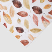 Naherfst fall Leaves Terracotta Brown Boho Pattern Tissuepapier (Detail)