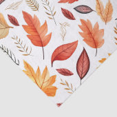Naherfst fall Leaves Terracotta Brown Boho Pattern Tissuepapier (Detail)