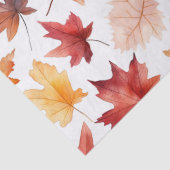 Naherfst fall Leaves Terracotta Brown Boho Pattern Tissuepapier (Detail)