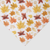 Naherfst fall Leaves Terracotta Brown Boho Pattern Tissuepapier (Detail)