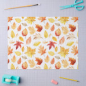 Naherfst fall Leaves Terracotta Brown Boho Pattern Tissuepapier (Craft)