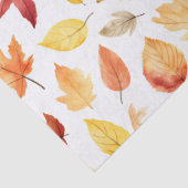 Naherfst fall Leaves Terracotta Brown Boho Pattern Tissuepapier (Detail)